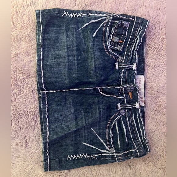 y2k style vintage true religion skirt - Picture 2 of 2